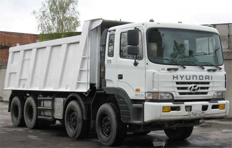 Самосвал Hyundai с колесной формулой 8х4 - HD370 ― Ростех А - комплексные поставки строительной, дорожной и автомобильной техники.